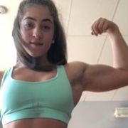 Teen muscle girl Fitness girl Elli